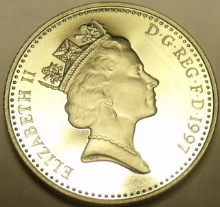 Gem Cameo Proof Gret Britain 1997 10 Pence Crowned Lion Collect The Best Sh photo
