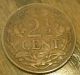 1918 Netherlands Wwi Era 2 1/2 Cents - Decent Circ Detail - Look Europe photo 1