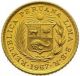 Peru 1/5 Libra Pound Km 210 Au/unc Gold Coin 1967 Coins: World photo 1