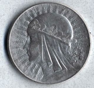 Poland 10 Zlotych,  1932 Coin Vf - Xf/ef photo