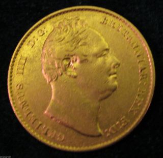 S3829b Rare 1835 King William Iv Gold Full Sovereign photo