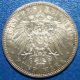 1914 - A Prussia 5 Marks Silver Coin German Empire Germany photo 1