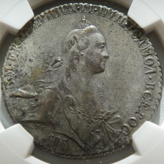 Russia Rouble 1768 Ca / Russian Ruble Silver Coin Ngc Au 55 Rare photo