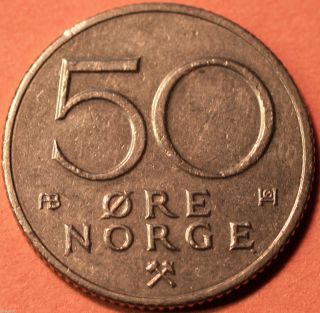 Norway 1979 50 Ore Au Strong Sharp Details photo