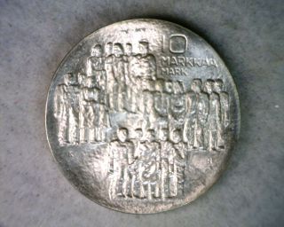 Finland 10 Markkaa 1977 Bu Silver Coin photo