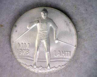 Finland 25 Markkaa 1978 Bu Silver Coin photo