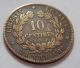 1884a France Bronze 10 Centimes Coin Europe photo 1