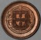 1920 Red Bu Portugal 2 Centavos State Coin Europe photo 1