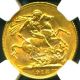 1913 Gr.  Britain Geo V Gold Coin Sovereign Ngc Cert Grade Au 58 Coins: World photo 1