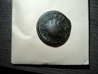 1601 Felipe Iii 4 Maravedis Segovia Resealed Coin photo
