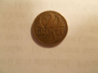 2 Grosze 1923 Poland Coin X/f photo