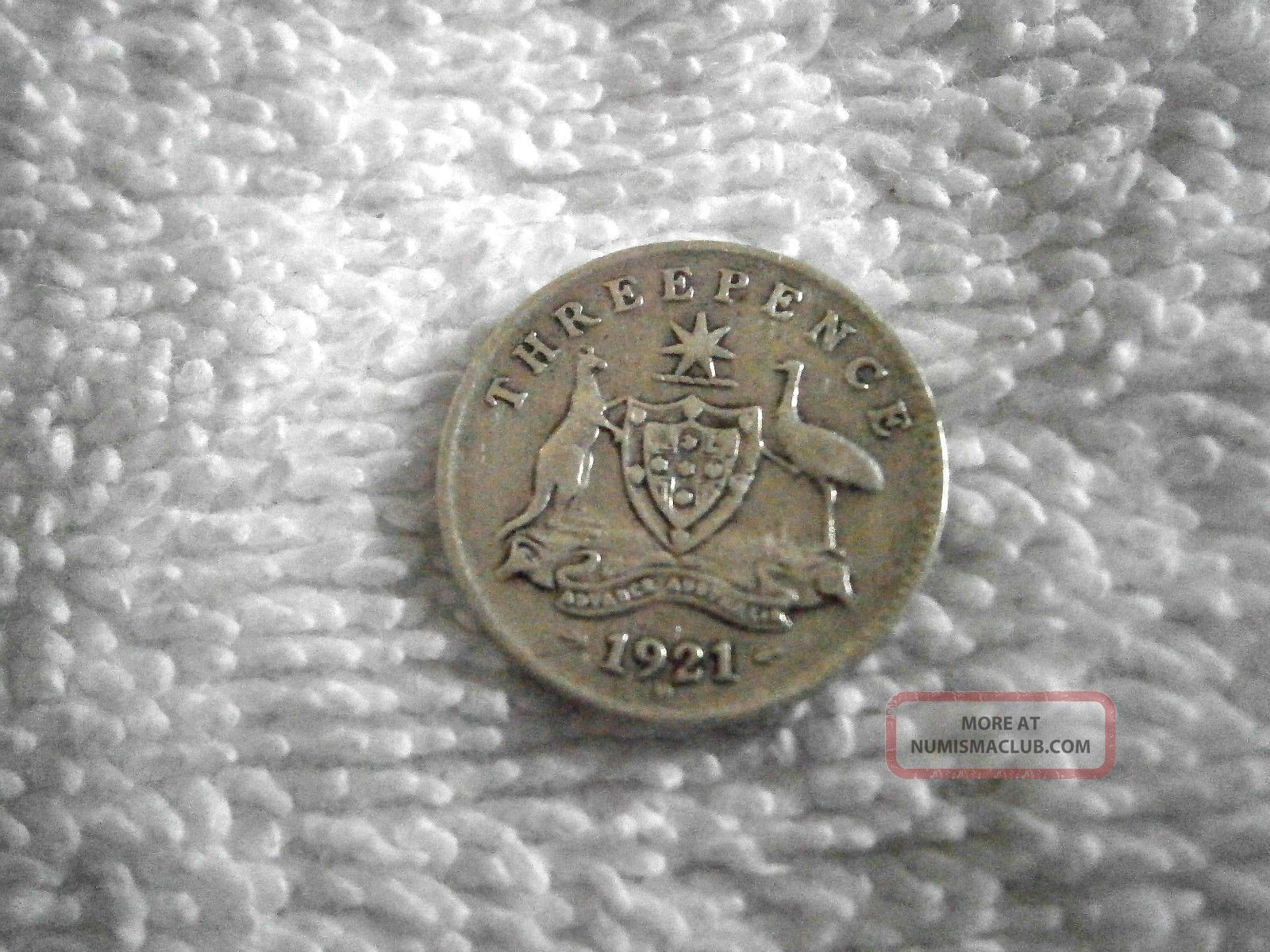 Australia: Scarce Date Silver 3 Pence 1921 - M Australia photo