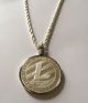 Litecoin Coin Pendant On Silver Rope Chain Necklace. Coins: World photo 3