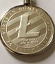 Litecoin Coin Pendant On Silver Rope Chain Necklace. Coins: World photo 4