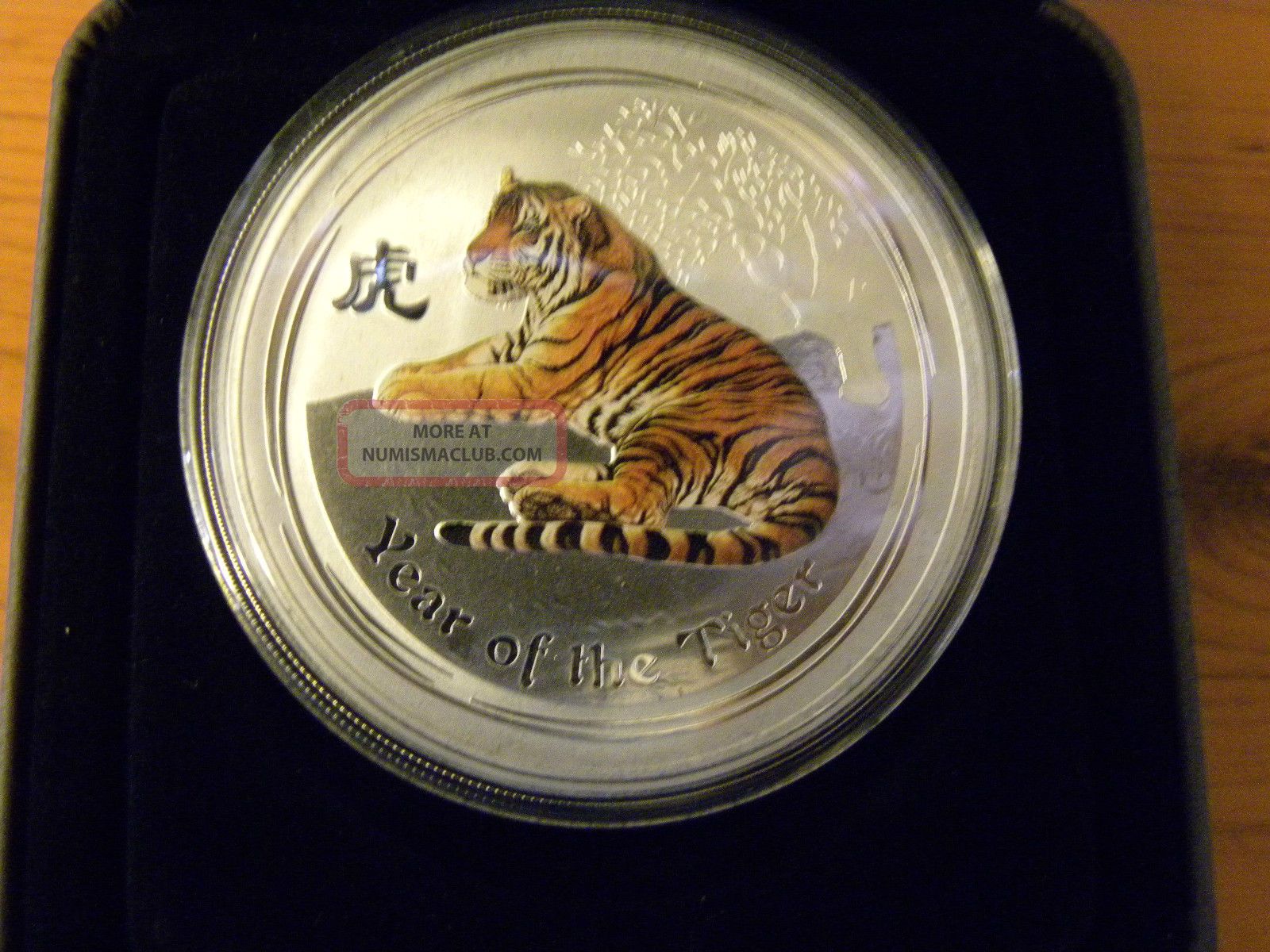 2010 Australia $2 Year Of The Tiger,  2 Oz Anda Coloured Edition Australia photo