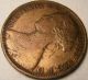 1863 Great Britain Penny - Vf,  Details - Km 749.  2 - Bronze - Usa - Victoria UK (Great Britain) photo 3