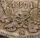 1871 A France 2 Francs - Xf - Km 817.  1 -.  835 Silver - Usa - Small A Europe photo 2