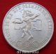 Silver Coin 1968 Mexico $25 Pesos Olympics Asw.  5209 Aztec Dancer Eagle Au/bu Mexico photo 2