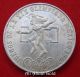 Silver Coin 1968 Mexico $25 Pesos Olympics Asw.  5209 Aztec Dancer Eagle Au/bu Mexico photo 4