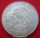 Silver Coin 1968 Mexico $25 Pesos Olympics Asw.  5209 Aztec Dancer Eagle Au/bu Mexico photo 5