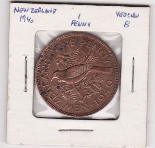 Zealand 1 Penny World Coin 1940 169 photo