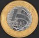 1 Real 2004 Brasil Brazil Bi - Metal Coin Bi - Metallic Unc Bi Metal South America photo 1