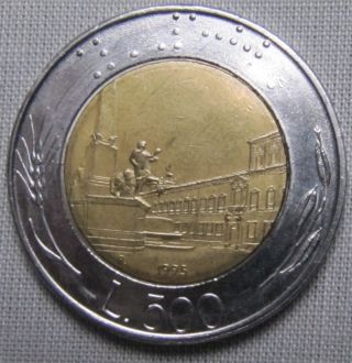 Italy 1995r - 500 Lire - Bi - Metallic photo