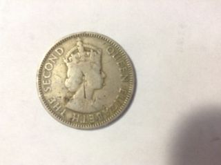 1 Coin ;queen Elizabeth Ii / The Second;fifty Mils Government Of Cyprus 1955. photo
