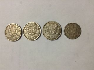 (1) 1964 - (3) 1967and (2) 1963 Republica Portuguesa (3) 5$00 Coin And (3) 2$50. photo