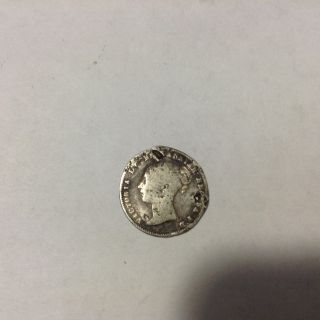 1861 Silver British Three Pence photo