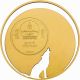 Mongolia 2013 Nature Wolf 500 Tugrik Gold Plated Silver Coin,  Proof Asia photo 1