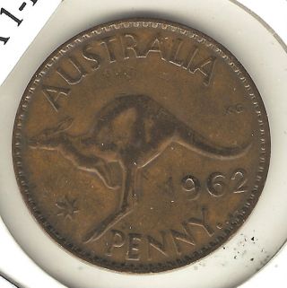 Australia Penny,  1962 photo