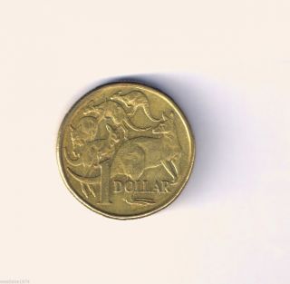 2000 Circulated Australian $1 Dollar Coin Mob Of Roos photo