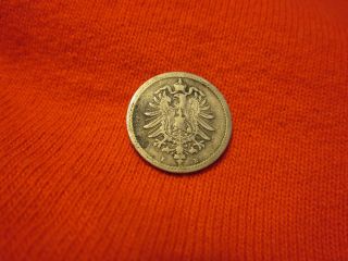 Germany - 1876 E (dresden) German Empire 5 Pfenning Coin World Coin Europe photo