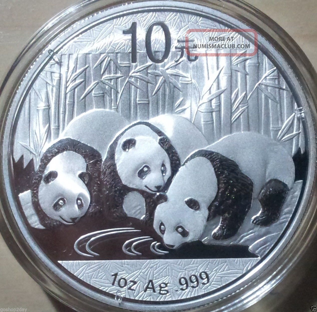 Up To 2 - 2013 China Panda 10 Yuan 1 Troy Oz 999 Fine Silver In Plastic