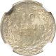 Netherlands: Silver 10 Cents 1901 - Ngc Ms62 - Very Rare Europe photo 3