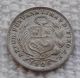 1905 Peru 1/2 Dinero Silver Coin Seated Liberty South America Km 206.  2 Au/unc South America photo 1