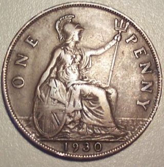 1930 Great Britain Penny photo