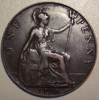 1905 Great Britain Penny photo