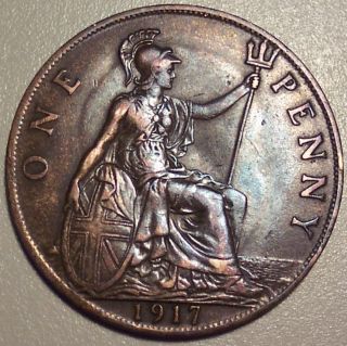 1917 Great Britain Penny photo