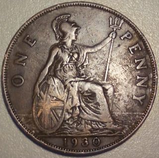 1930 Great Britain Penny 2 photo