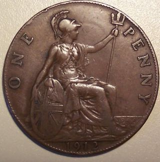 1912 Great Britain Penny photo