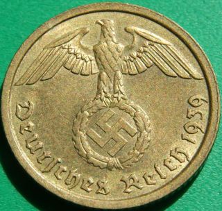 Great Brass Nazi Coin 10 1939 A, photo