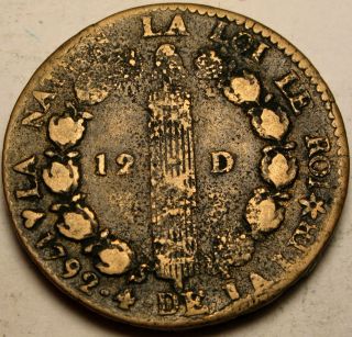 France (1st Republic) 12 Deniers 1792 Bb - Bronze photo