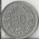 1955 - B Swiss 20 Rappen.  Circulated.  Coin. Europe photo 1
