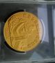 1991 China Shanghai Panda 10th Anniv Gold Gilt Brass Medal 60.  00mm Pcgs69 Coins: World photo 3