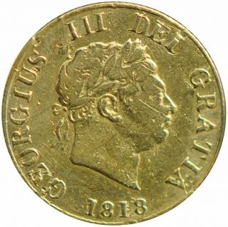 1818 Great Britain Half Sovereign - Gold 1/2 George Iii photo