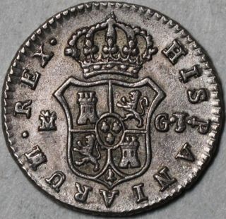 1816 Spain Xf Silver 1/2 Real Madrid Ferdinand Vii (old Us Half Dime Coin) photo
