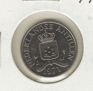 Netherlands Antilles 25 Cents,  1971 photo