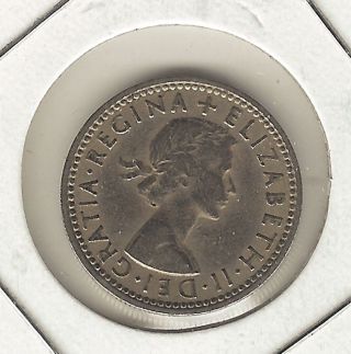 Great Britain 6 Pence,  1958 photo